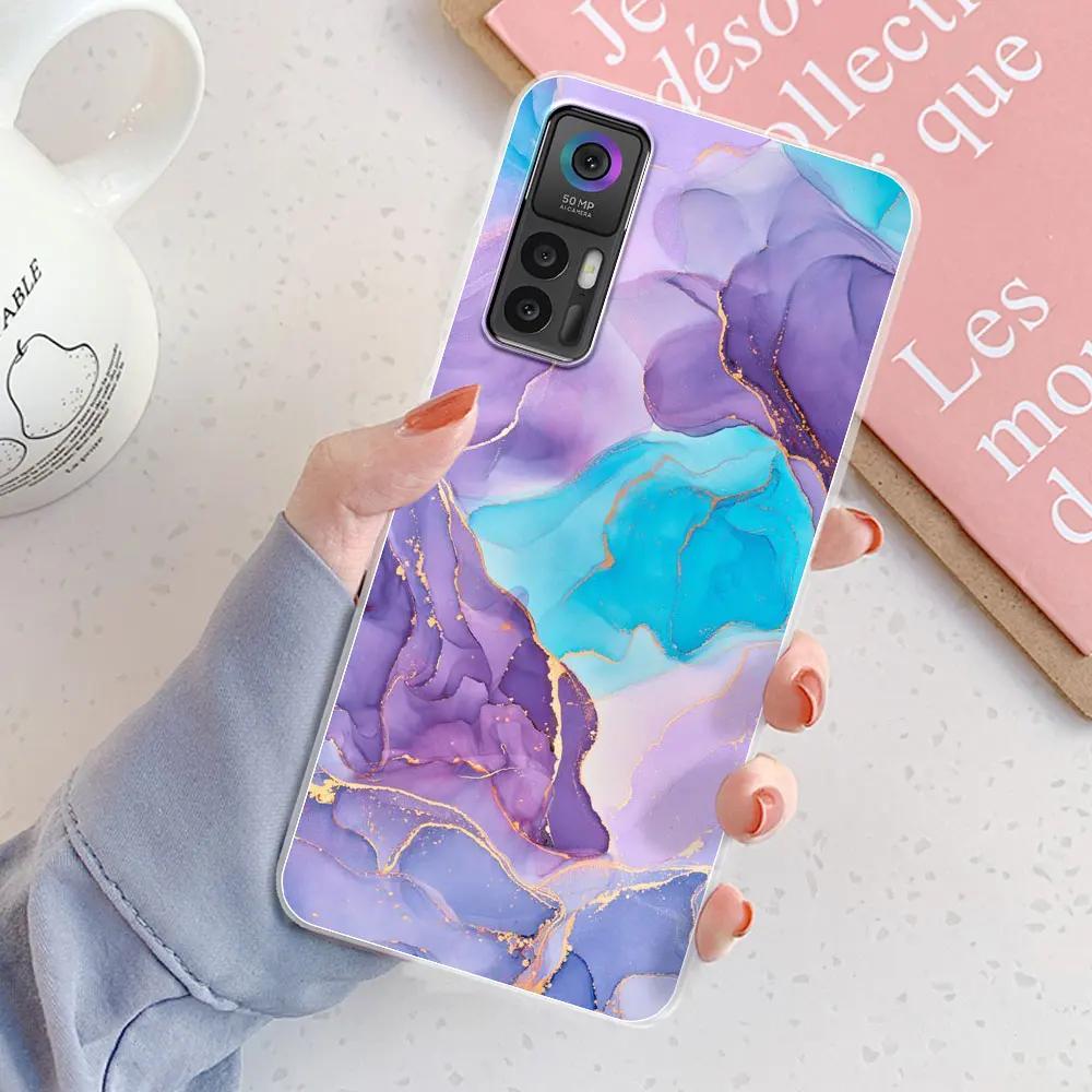 

For TCL 30 Plus Case Patterned Transparent Silicone Soft TPU Cover Coque For TCL 30E 30 SE Cases For TCL 30 5G Bumper Fundas TCL 30 SE
