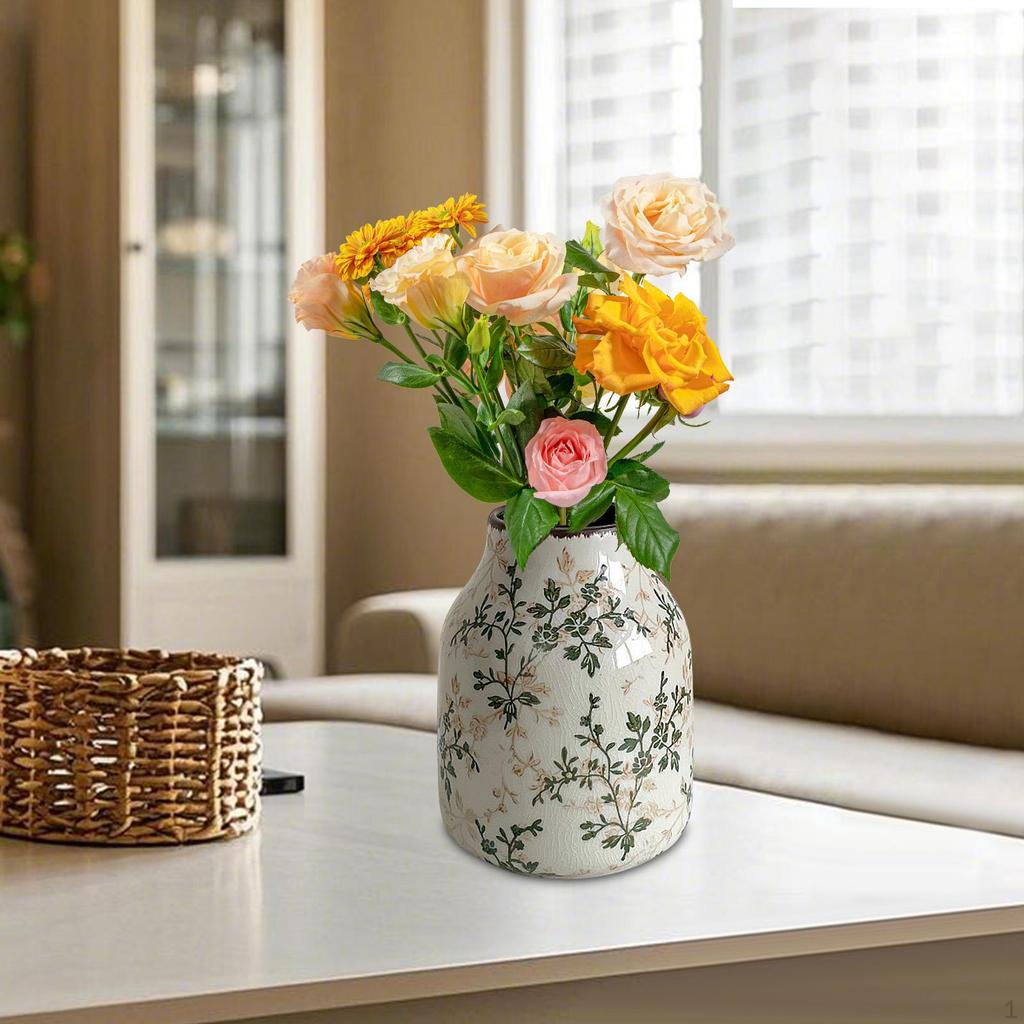 Keramická čínská květinová váza farmářská dekorativní