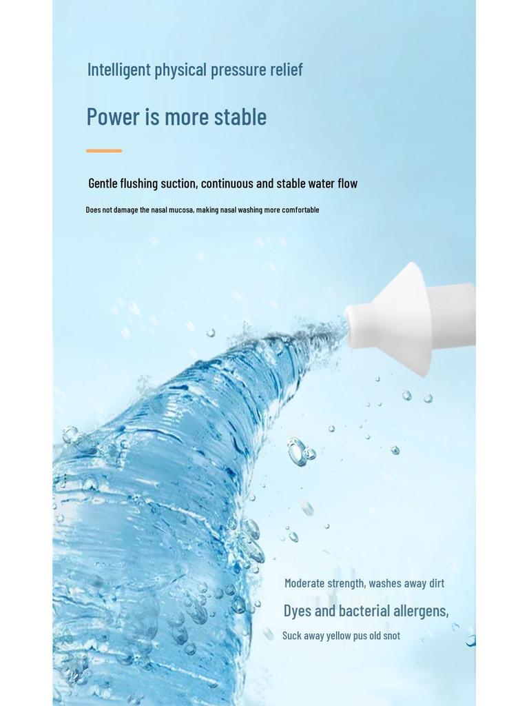 MegaBliss Dual-Head Electric Nasal Irrigator for Rhinitis Relief