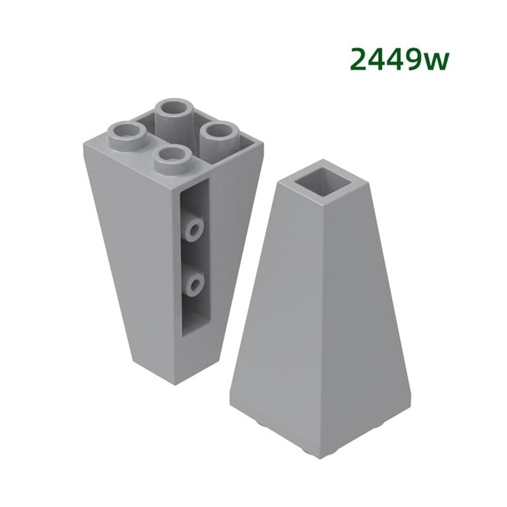 Non-Toxic Moc 10Pcs 2449W Special Diagonal Angle With 3 Holes Building Blocks Kit House Diy Part Bricks Particle Children Birthday Gifts