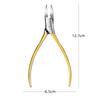 Nail Cutter Cuticle Nippers Paronychia Nail Clippers Profesional Ingrown Toenail Scissors Dead Skin Removal Pedicure Tool New