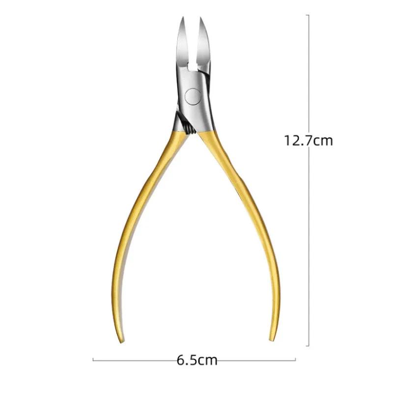Nail Cutter Cuticle Nippers Paronychia Nail Clippers Profesional Ingrown Toenail Scissors Dead Skin Removal Pedicure Tool New