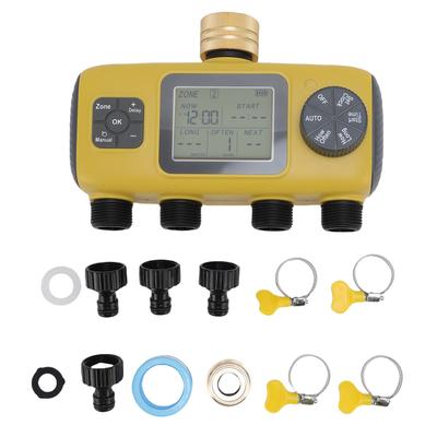 Temporizador de Aspersor para Grifo de 3/4-1/2 pulg Impermeabilización IPX5 Pantalla LCD Controlador de Riego Automático