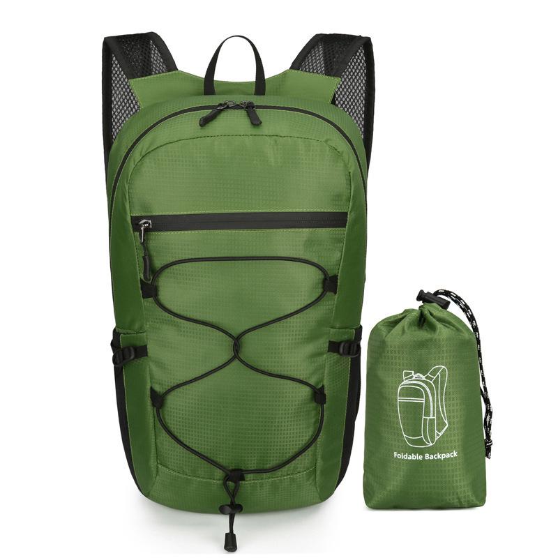 Lightweight Waterproof Folding Backpack for Outdoor Activities - Double Shoulder, Large Capacity