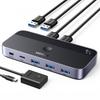 Switch 2in4 for 2 Computers USB 30 2x USBA Cable Black