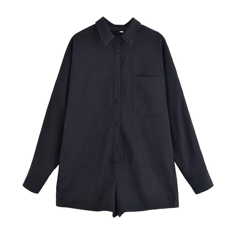 

Kaslead Новая женская одежда Западный стиль Вертикальный лацкан Длинный рукав Короткий комбинезон 6929182 800 Image color L