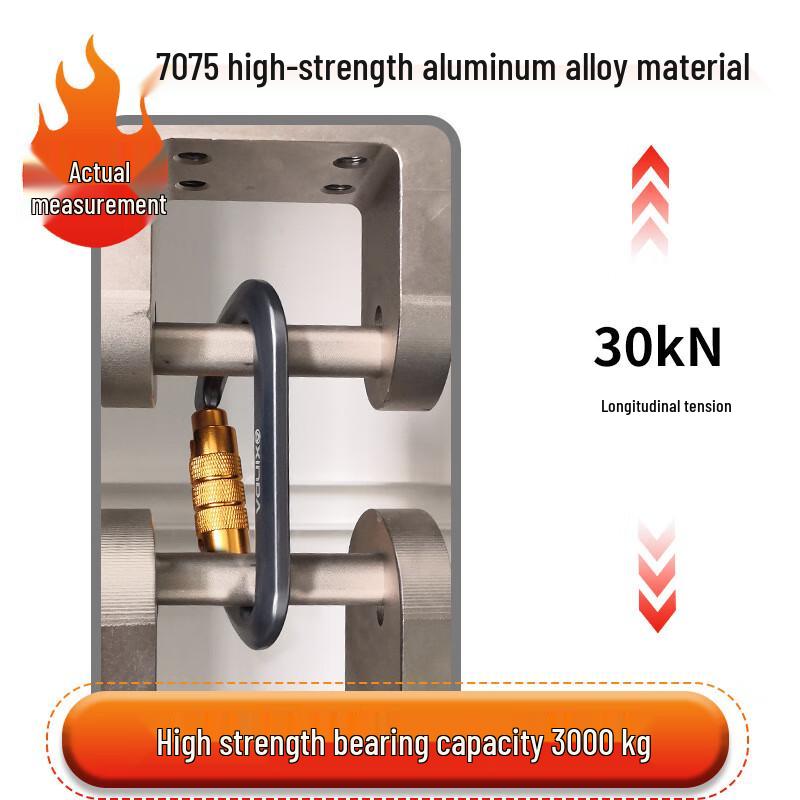 Xinyuantuo Aluminum D-Shape Climbing Carabiner