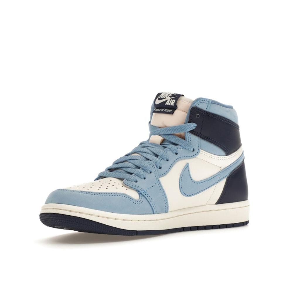 Air Jordan 1 Retro High OG First in Flight Women Sneakers Blue University-Blue Midnight-Navy FD2596-400