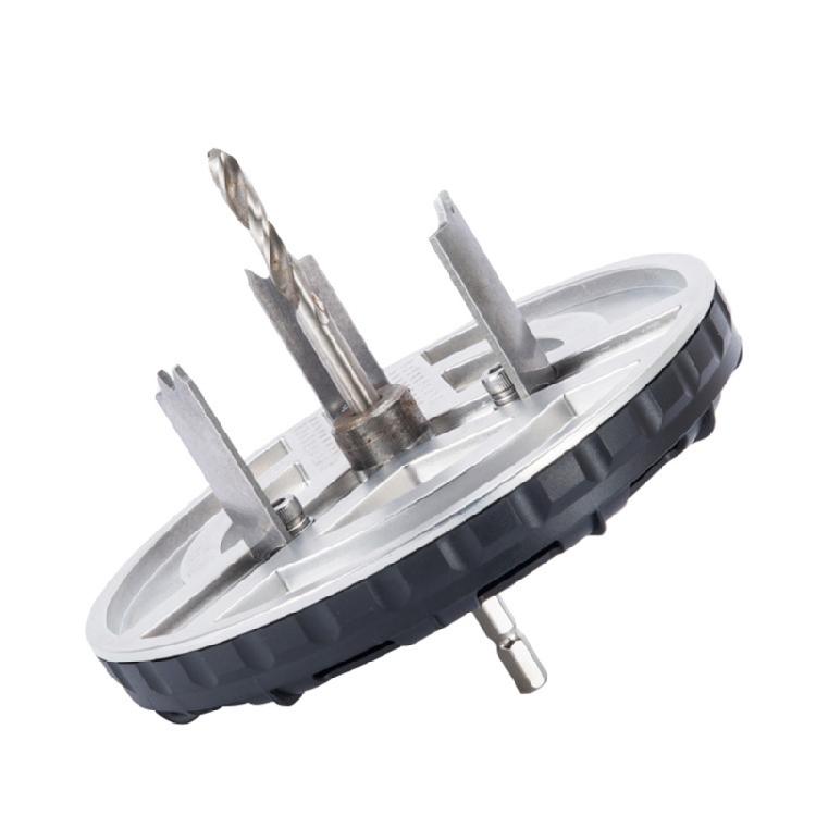 Heavy Duty Adjustable Hole Saw Hole Cutter Drill Bit for Metal Plastic Wood