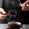 Wood Handle Glass Espresso Measuring Cup Double/Single Mouth Milk Jug Heat-resisting Coffee Shot Glass Scale Measure Mugs
