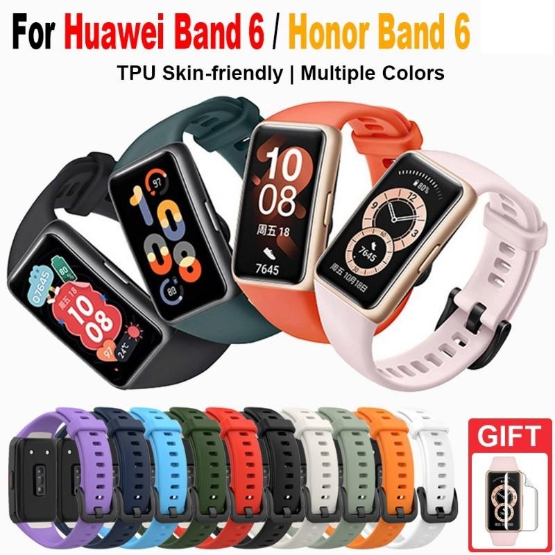 Silikonarmband Ersatzarmband für Huawei Band 6 Armband Ersatzbänder Zubehör für Honor Band 7 6
