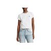 Polo Logo Rundhals Kurzarm T-Shirt Damen T-Shirt Weiß 211898698005-WEISS