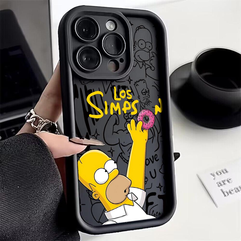Süße The S-Simpsons Handyhülle für iPhone 17 16e 16 15 14 13 12 11 Air Pro Max Mini XR XS X 7 8 6 6s Plus Weiche TPU Rückseite