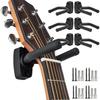 1-10pcs Adjustable Wall-Mounted Guitar Holder Stainless Steel Non-Slip Sponge Stand Easy Install for Stringed Instrument Ukulele