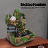 Distinctive Desktop Water Fountain Simulation Rockery Landscape Ornament with Atomizing EffectEU