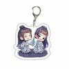 Creative Anime Tian Guan Ci Fu Acrylic Keychain Xie Lian Hua Cheng Figures Key Chains Mo Dao Zu Shi Pendant Decoration Fans