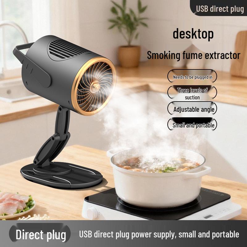 Portable High Wind Desktop Range Hood for Cross-Border Use