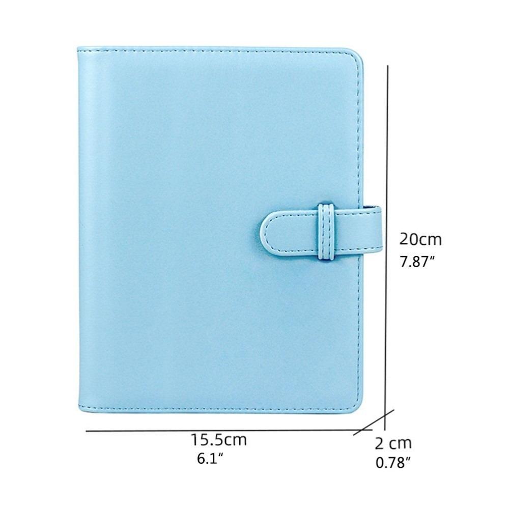 PU PU Photo Album 128 Pockets Ticket Organizer Album Family Memory Arrangement синий