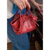 Korean Niche Portable Vegetable Basket Bag Women'S Spring Fashion Bucket Bag Bow Messenger Bag