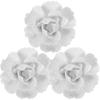 HOMSFOU Home Decor 3d Wall Decor Ceramic Wall Decor 3pcs 3D Handcrafted Hanging Flowers Porcelain Peony Wall Art Farmhouse Floral Sculpture for