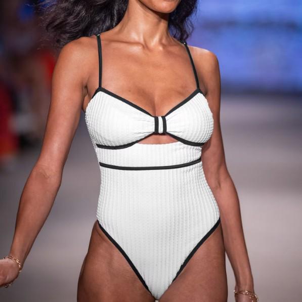 2025 Retro Solid Color One-Piece Swimsuit with Skirt - Bestseller Conservative Swimwear