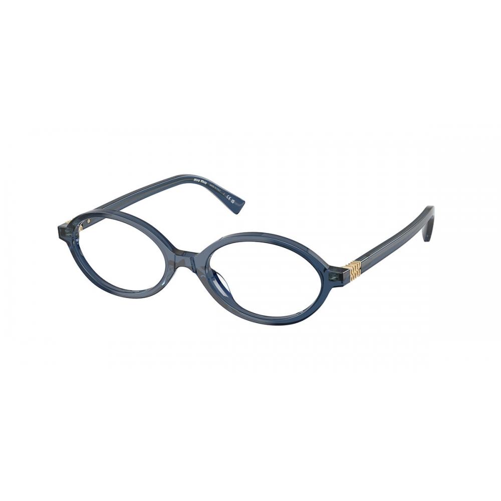 Miu Miu Mu01xv 08q1o1 Women Eyeglasses Transparent Blue/50-18-140