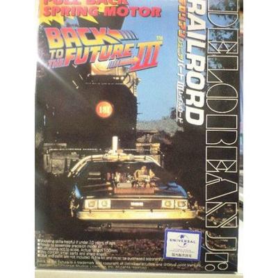 Aoshima Scale 4 DeLorean Part III Railroad Pullback Out of Print 1/43 Jr. (with Mainspring)