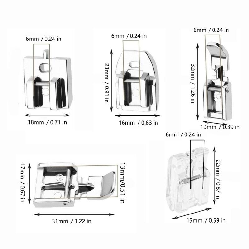 Extended Presser Foot for Flatbed Sewing Machines Sturdy Alloy Construction Smooth Cloth Feeding