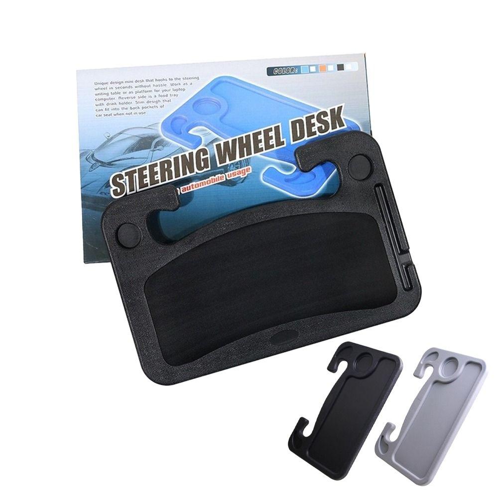 Easy to install Car Laptop Desk Work Surface Coffee Tray Board Steering Wheel Table  Work On Road