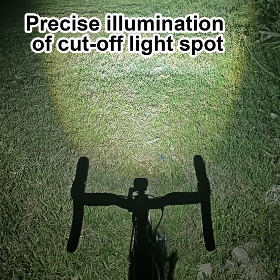 Bicycle Headlight IP66 Waterproof 1600 Lumens Modes Adjustable Type-C Rechargeable Night Riding Road Mountain Bike Front Rear Lamp