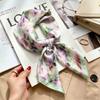 Versatile Faux Silk Small Square Scarf - Elegant Neck Accessory for Spring and Summer