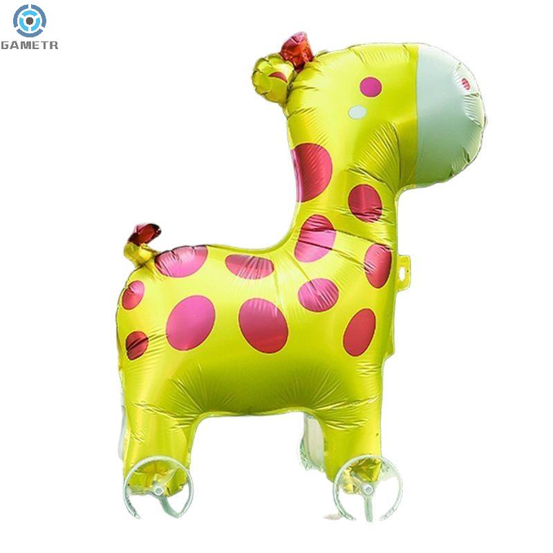 Stand-Up Elephant 4D Balloon with Wheel for Kids Birthday Decorations