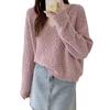 2023 Early Autumn V-Neck Chunky Knit Sweater - Women's Slim, Casual, and Simple Design