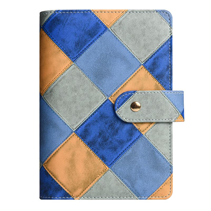 A6 Creative Grid Macaron Loose-Leaf Accounting Notebook for Cash Budget & Financial Planning.