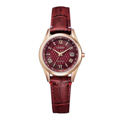 Citizen Exceed "CITIZEN Disney Collection" EXCEED Eco-Drive Radio-Controlled Watch, Direct Flight, Women's, Red, Limited to 600 pieces worldwide, ES93