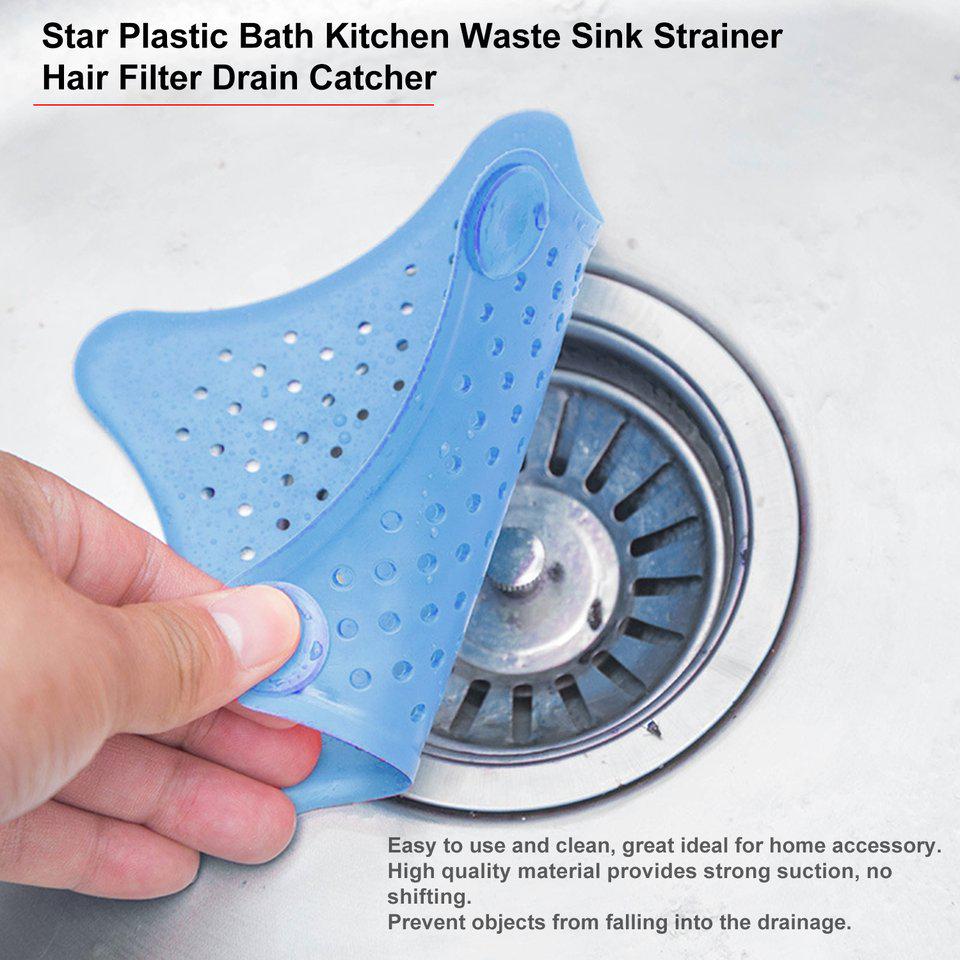 Buy Star Plastic Bath Kitchen Waste Sink Strainer Hair Filter Drain Catcher Life at affordable ...