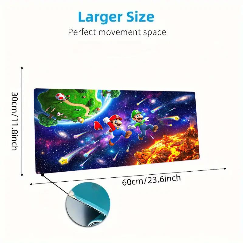Super Brothers Color Mouse Pad Large Gaming Table Cushion Non-slip Laptop Tablet Big Mousepad XXL Mat Mini PC Playmat With Lock edge