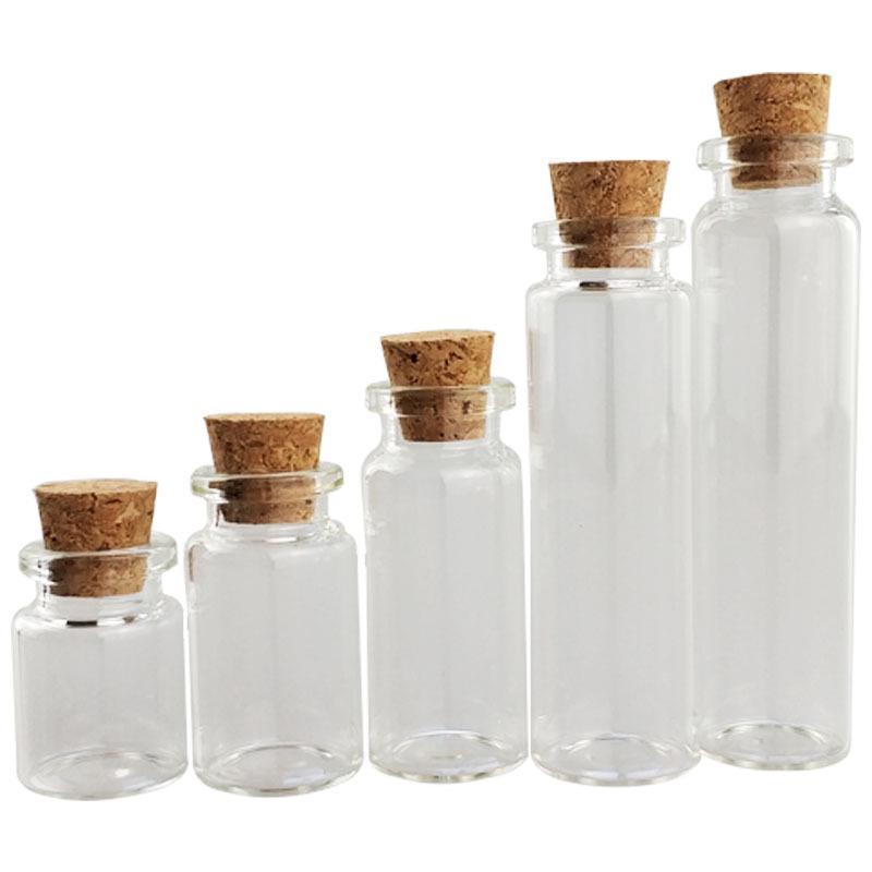 Mini Glass Drift Bottle for Baby Hair Preservation with Cork