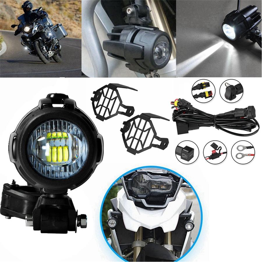 2 Pcs Motorcycle Bike LED Head Fog Driving Light 40W For BMW R1200GS/ADV F800GS