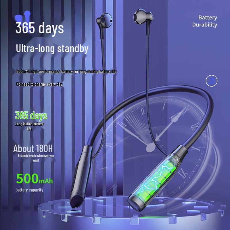 OKSJ Wireless Neckband Sport Bluetooth Earphones