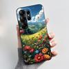 Anti-scratch Phone Case For Doogee Note 56X/56X Pro Casing Soft Silicone Beautiful Brightly Colored Sunflowe Pattern Black Cover