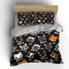 Cute Cartoon Cats Pattern Bedding Duvet Cover Set Duvet Cover Pillowcases  (1*Duvet Cover 2*Pillowcases, Without Duvet Insert)