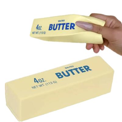 Gifts Toy Butter Stick Fidget Toys Squishy Elastic Cheese Stick Funny Decompression Stress Anxiety Relief Game Squeeze Prank Toy