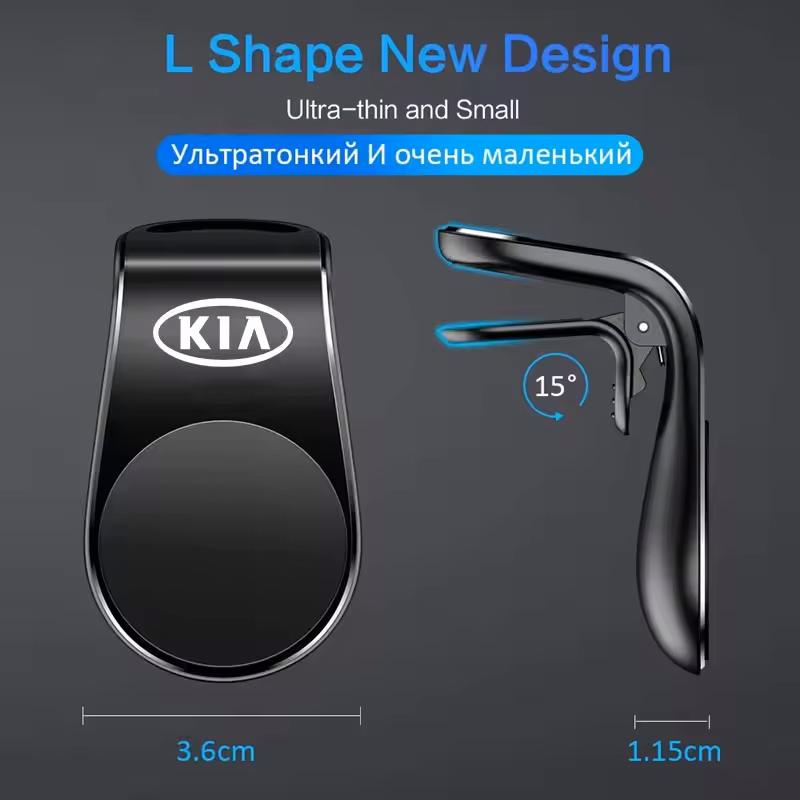 Magnetic Car Phone Holder Phone Stand Clip Mount Car Accessories For Kia K7 K5 K8 K3 Ray Sorento XCeed Soul Cerato Venga Cadenza