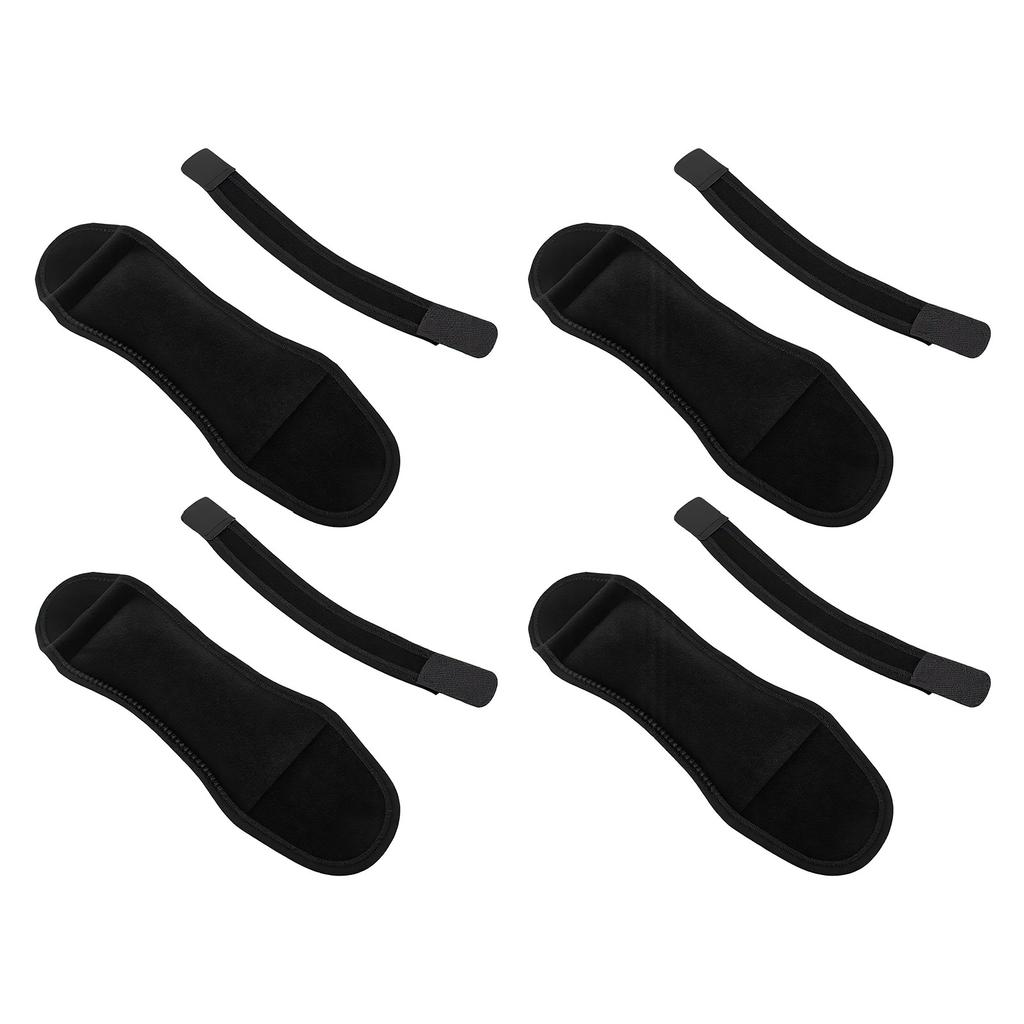 4 Pcs Palm Protector for Hand Adjustable Soft Non Slip Palm Guard Hand Cushion Black