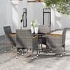 Day and Night - Day and Night Garden Dining Set 5 Pieces Gray Synthetic Rattan