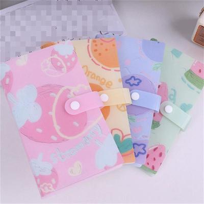 Snap Button 3-Inch Photo Picture Albums Cute Fruits Cover Card Holder Transparent  240 Slots Card Display For Photo Picture