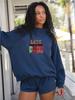 Women's Heavyweight High Neck Hoodie - Casual, Comfortable, and Versatile Fashion for Spring and Autumn.