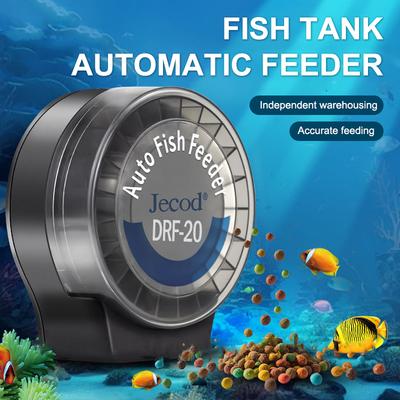 Automatischer Futterautomat für Aquarien mit Fernbedienung, Zeitschaltung, dosierbar, große Kapazität, Futterspender für Aquarium-Zierfische