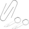 GLSOWEE 4PCS Car Radio Removal Pry Tool Kit, Auto U-Shaped Stereo Release Tool, Car Radio Removal Tool Key Stainless Steel for Disassembly of Most